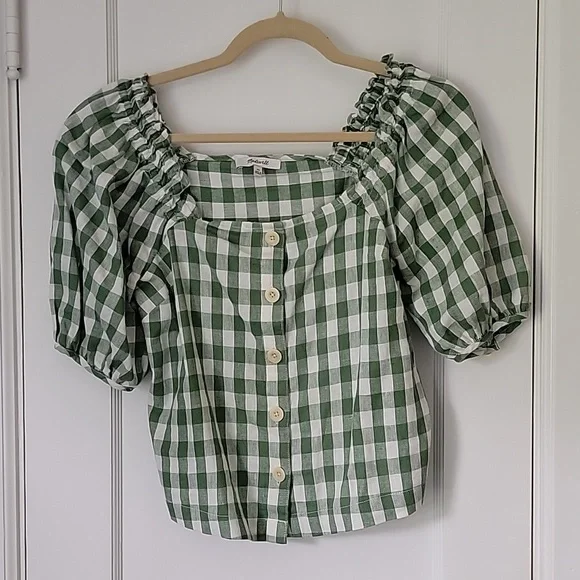 Madewell gingham blouse - Picture 2 of 7